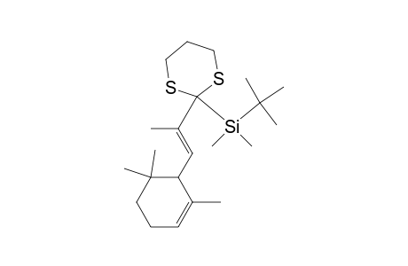 Silane, (1,1-dimethylethyl)dimethyl[2-[1-methyl-2-(2,6,6-trimethyl-2-cyclohexen-1-yl)ethenyl]-1,3-dithian-2-yl]-, (E)-