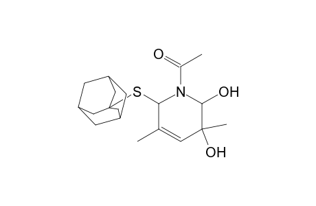 1-[6-(1-adamantylsulfanyl)-2,3-dihydroxy-3,5-dimethyl-2,6-dihydropyridin-1-yl]ethanone