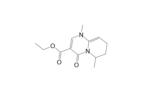 4-keto-1,6-dimethyl-7,8-dihydro-6H-pyrido[6,1-b]pyrimidine-3-carboxylic acid ethyl ester