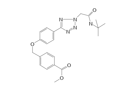 4-[[4-[2-[2-(Tert-butylamino)-2-keto-ethyl]tetrazol-5-yl]phenoxy]methyl]benzoic acid methyl ester