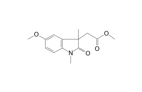 Methyl 1,3-dimethyl-5-methoxyoxindolyl-3-acetate