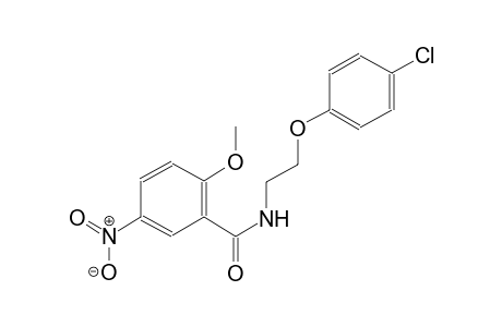 benzamide, N-[2-(4-chlorophenoxy)ethyl]-2-methoxy-5-nitro-