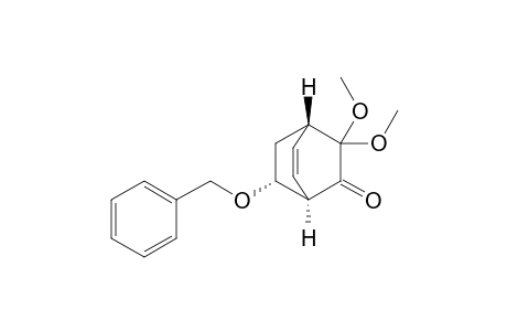 (1R*,4S*,7R*)-7-(Benzyloxy)-3,3-dimethoxybicyclo[2.2.2]oct-5-en-2-one