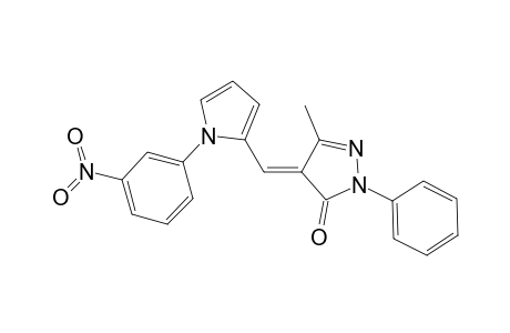 3H-Pyrazol-3-one, 2,4-dihydro-5-methyl-4-[[1-(3-nitrophenyl)-1H-pyrrol-2-yl]methylidene]-2-phenyl-