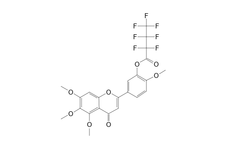 3'-Heptafluorobutyryloxy-5,6,7,4'-tetramethoxyflavone