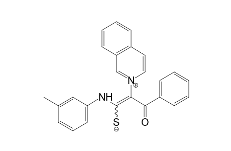 2-{alpha-[mercapto(m-toluidino)methylene]phenacyl}isoquinolinium hydroxide, inner salt