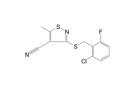3-[(2-CHLORO-6-FLUOROBENZYL)THIO]-5-METHYL-4-ISOTHIAZOLECARBONITRILE
