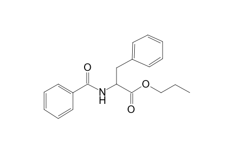 phenylalanine, N-benzoyl-, propyl ester