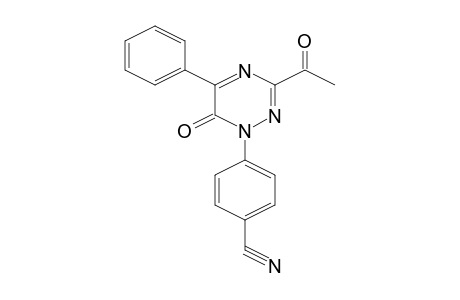 4-(3-Acetyl-6-oxo-5-phenyl-6H-[1,2,4]triazin-1-yl)benzonitrile