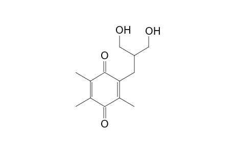 2-[3-hydroxy-2-(hydroxymethyl)propyl]-3,5,6-trimethyl-p-benzoquinone