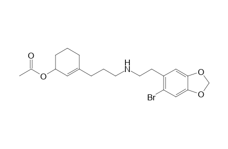 3-{3-[2-(6-Bromobenzo[1,3]dioxol-5-yl)ethylamino]propyl}cyclohex-2-enyl acetate