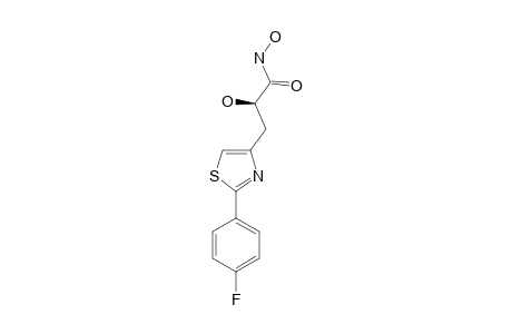 N-(3-(2-(4-FLUOROPHENYL)-1,3-THIAZOL-4-YL)-(S)-LACTOYL)-HYDROXYLAMINE