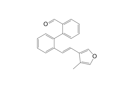 [1,1'-Biphenyl]-2-carboxaldehyde, 2'-[2-(4-methyl-3-furanyl)ethenyl]-