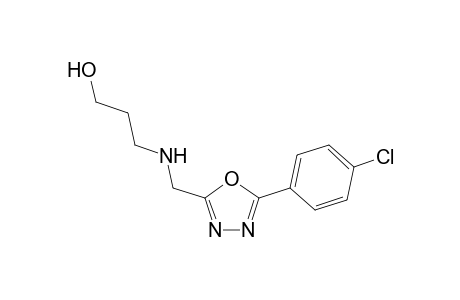 2-(4-Chlorophenyl)-5-[(3-hydroxypropyl)amino]methyl-1,3,4-oxadiazole