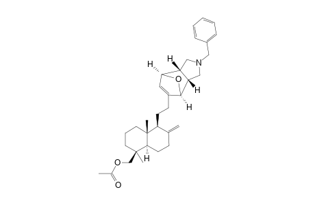 (1-S,2-S,6-R,7-S)-8-[18-ACETOXYMETHYL-13,14,15,16-TETRANORLABD-8-(17)-EN-12-YL]-4-BENZYL-10-OXA-4-AZATRICYCLO-[5.2.1.0-(2.6)]-DEC-8-ENE