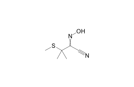 Butanenitrile, 2-(hydroxyimino)-3-methyl-3-(methylthio)-