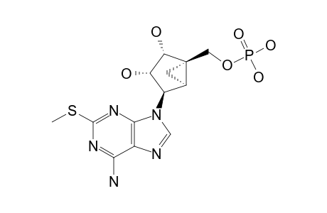 (1'S,2'R,3'S,4'R,5'S)-4-(6-AMINO-2-METHYLTHIO-9H-PURIN-9-YL)-1-[PHOSPHORYLOXYMETHYL]-BICYCLO-[3.1.0]-HEXANE-2,3-DIOL