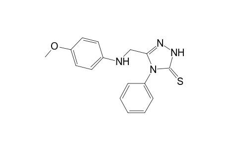 5-[(4-methoxyanilino)methyl]-4-phenyl-2,4-dihydro-3H-1,2,4-triazole-3-thione