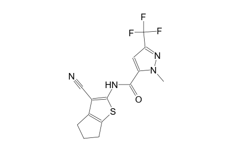 N-(3-cyano-5,6-dihydro-4H-cyclopenta[b]thien-2-yl)-1-methyl-3-(trifluoromethyl)-1H-pyrazole-5-carboxamide