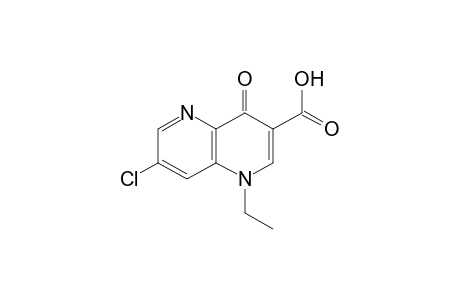 7-chloro-1,4-dihydro-1-ethyl-4-oxo-1,5-naphthyridine-3-carboxylic acid