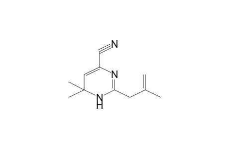 6,6-Dimethyl-2-(2-methyl-allyl)-1,6-dihydropyrimidine-4-carbonitrile