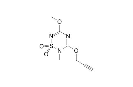 2H-1,2,4,6-Thiatriazine, 5-methoxy-2-methyl-3-(2-propynyloxy)-, 1,1-dioxide