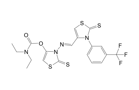 N,N-Diethyl-{2-thioxo-3-[2-thioxo-3-(3-trifluormethylphenyl)-2,3-dihydrothiazol-4-ylmethylenamino]-2,3-dihydrothiazol-4-yl}-carbamate