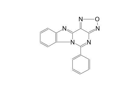 [1,2,5]oxadiazolo[3',4':4,5]pyrimido[1,6-a]benzimidazole, 5-phenyl-