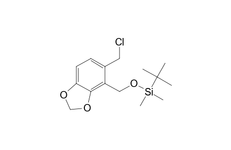 2-((tert-butyldimethylsiloxy)methyl)-3,4-(methylenedioxy)benzyl chloride