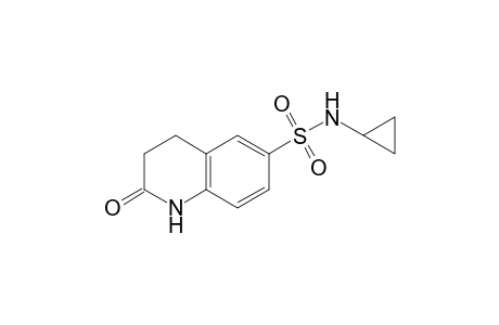 6-Quinolinesulfonamide, N-cyclopropyl-1,2,3,4-tetrahydro-2-oxo-