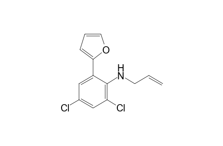 N-Allyl-2,4-dichloro-6-(furan-2-yl)aniline