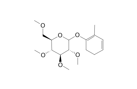epi-1-(per-O-Methyl-.beta.,D-glucopyranosyloxy)-6-methyl-1,3-cyclohexadiene
