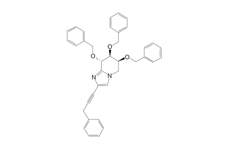 (6S,7S,8S)-6,7,8-TRIS-(BENZYLOXY)-2-(3-PHENYLPROP-1-YNYL)-5,6,7,8-TETRAHYDROIMIDAZO-[1,2-A]-PYRIDINE