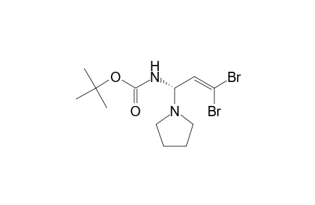 (S)-1-.alpha.-Pyrrolidin-3,3-dibromo-N-(t-butoxycarbonyl)-2-propenamine