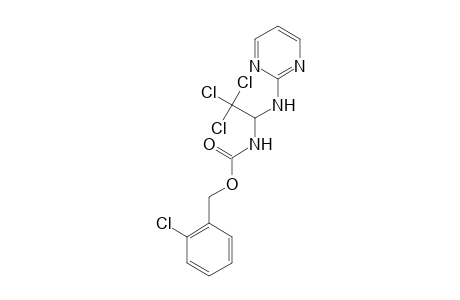 2-Chlorobenzyl 2,2,2-trichloro-1-(2-pyrimidinylamino)ethylcarbamate