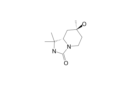 4-HYDROXY-4,7,7-TRIMETHYL-1,8-DIAZABICYCLO-[4.3.0]-NONAN-9-ONE;ISOMER-#1