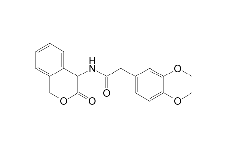 Benzeneacetamide, N-(3,4-dihydro-3-oxo-1H-2-benzopyran-4-yl)-3,4-dimethoxy-, (.+-.)-