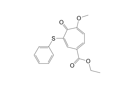 5-(Ethoxycarbonyl)-2-methoxy-7-(phenylthio)cyclohepta-2,4,6-trien-1-one