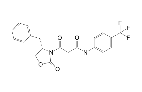 3-Oxidanylidene-3-[(4S)-2-oxidanylidene-4-(phenylmethyl)-1,3-oxazolidin-3-yl]-N-[4-(trifluoromethyl)phenyl]propanamide