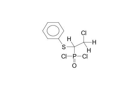 1-PHENYLTHIO-2-CHLOROETHYLPHOSPHONIC ACID DICHLOROANHYDRIDE