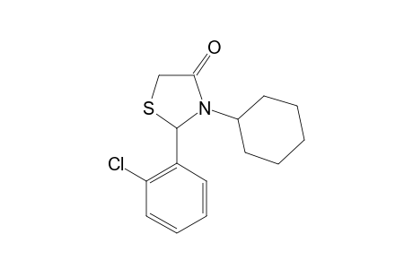 2-(o-chlorophenyl)-3-cyclohexyl-4-thiazolidinone