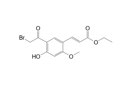 (E)-3-[5-(2-bromo-1-oxoethyl)-4-hydroxy-2-methoxyphenyl]-2-propenoic acid ethyl ester