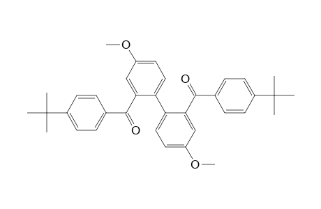 (4-Tert-butylphenyl)-[2-[2-(4-tert-butylphenyl)carbonyl-4-methoxy-phenyl]-5-methoxy-phenyl]methanone