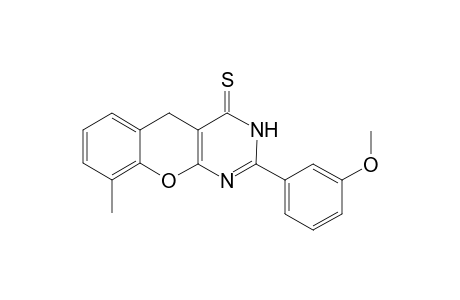 2-(3-Methoxyphenyl)-9-methyl-1,5-dihydrochromeno[2,3-d]pyrimidine-4-thione