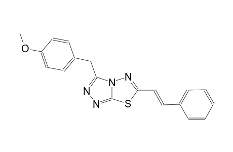methyl 4-({6-[(E)-2-phenylethenyl][1,2,4]triazolo[3,4-b][1,3,4]thiadiazol-3-yl}methyl)phenyl ether