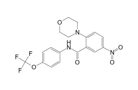 2-(4-Morpholinyl)-5-nitro-N-[4-(trifluoromethoxy)phenyl]benzamide