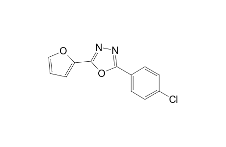 2-(4-Chlorophenyl)-5-(2-furanyl)-1,3,4-oxadiazole