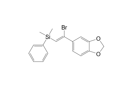 [(Z)-2-(1,3-benzodioxol-5-yl)-2-bromanyl-ethenyl]-dimethyl-phenyl-silane