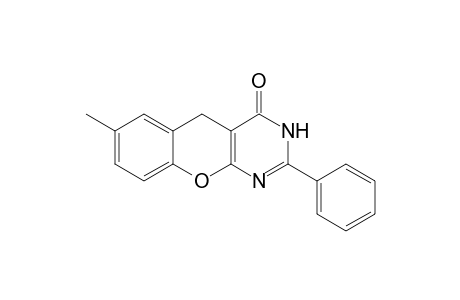 4H-[1]Benzopyrano[2,3-d]pyrimidin-4-one, 3,5-dihydro-7-methyl-2-phenyl-