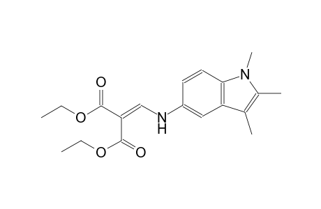 propanedioic acid, 2-[[(1,2,3-trimethyl-1H-indol-5-yl)amino]methylene]-, diethyl ester